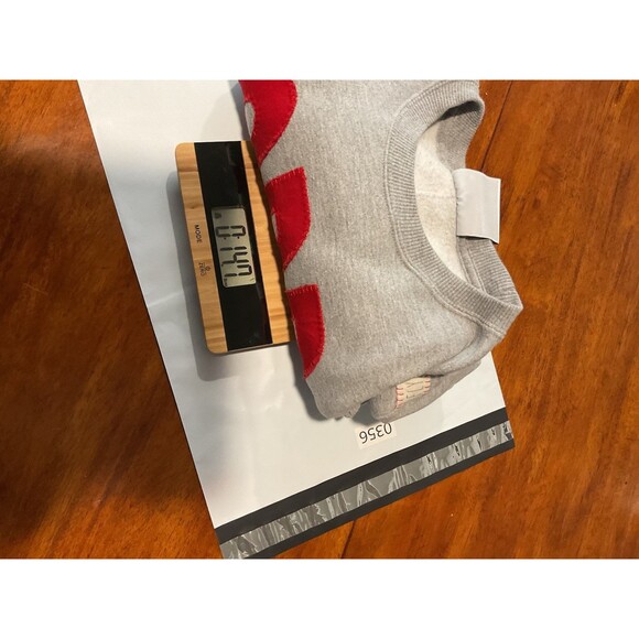 Women’s Crop Sweatshirt GBR Large Champion L Huskers Nebraska Crewneck Gray Top - Picture 8 of 8